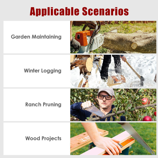 （物流随机发，自提可发加拿大）-无线电锯16英寸，无刷电机电动链锯，40伏电池供电，含2块电池及双端口快速充电器，适用于伐木作业，树木砍伐与木材切割-6