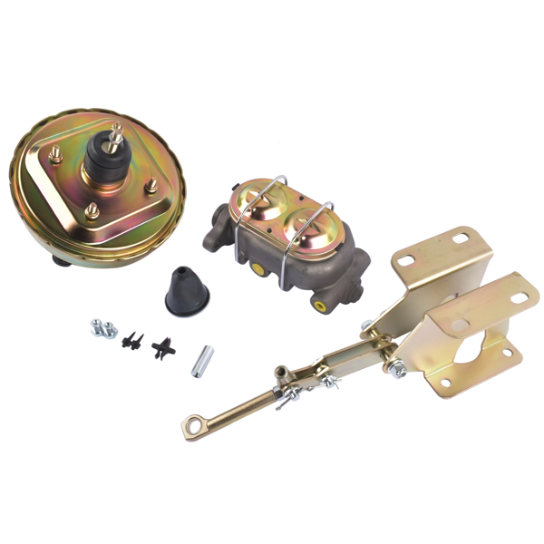 刹车助力器总成 Master Cylinder Bracket Power Brake Booster Assembly Replacement for Jeep CJ5 CJ7 1974-1986-6