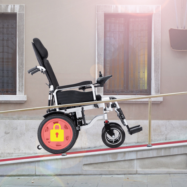  1,228 / 5,000 24V 12AH 折叠式斜躺电动轮椅，成人助行辅助-12