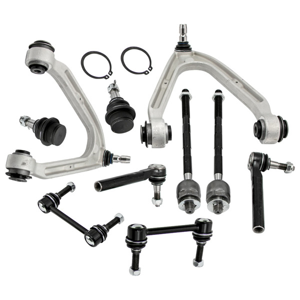 10x 前控制臂球节 拉杆 横向稳定杆连杆 适用于悍马H3 前转向与悬挂套件 2007-10款 1503044 2605751 2605752 CB91007 CB91007PR-2