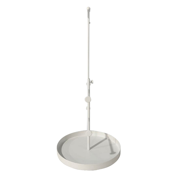 可伸缩拆卸圆盘首饰架桌面珠宝收纳架铁艺项链饰品展示架子 白色-6