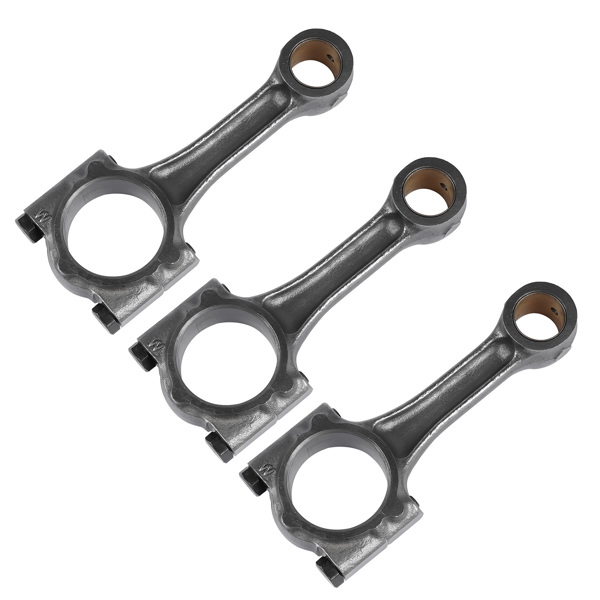 连杆 3X Connecting Rods Replacement for Kubota V1505 V1305 Engine L3830D BX2670 M7060D, R520S1T3 1G700-22010 16241-22010-6