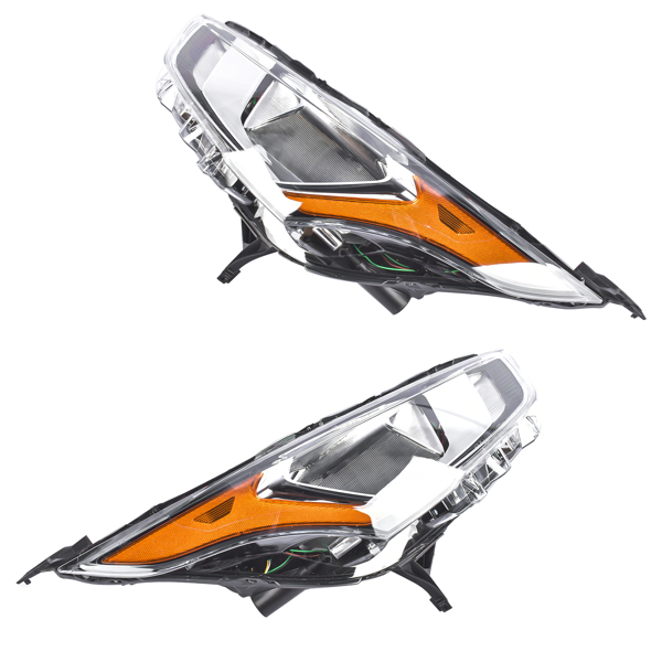 大灯 2pcs Left & Right Headlight Assembly Halogen with Bulb Fit for Ford Transit 2019-2023 KT1Z13008B KT1Z13008A-5