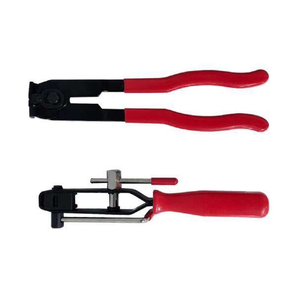 -防尘套管束钳汽车管路夹子钳切断型钳球笼钳卡箍钳汽保工具 两件套（红柄）-5