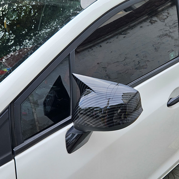1对碳纤维汽车后视镜盖，适用于本田思域 2012-2015N-6