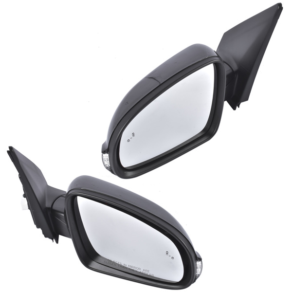 后视镜 Mirrors Driver+Passenger Side Fit for Hyundai Kona Iron Man Edition Night SEL Plus Sport Utility 1.6 2.0 2018-2021 4-Door Black Manual Folding Heated Power Adjust No Memory 87610-J9130 87620-J9130-3
