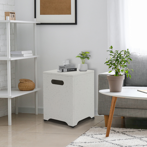 41*41*53.5cm  方形 仿大理石色 燃气收纳 庭院铁边桌-11