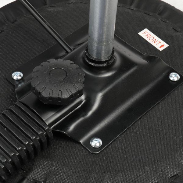 半PU皮 尼龙轮 300lbs 黑色 技师凳 带靠背圆凳电镀五星脚 N001-31