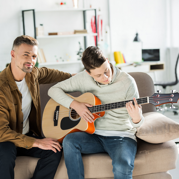 GMB101 4弦带EQ 黄酸枝指板 民谣贝司 亮光原木色 N002-8