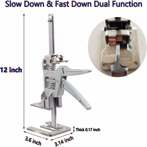 全铝微调缓降顶高器省力臂千斤顶升降器调节器橱柜门窗安装抬高器 WT-30铝合金微调款抬高器-6