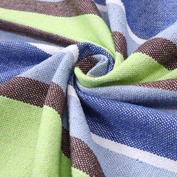 9ft 绿小条 黑底银花架子 2*1.5m涤棉吊床 铁吊床套装 330.00lbs-24