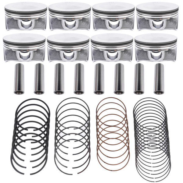 活塞套件 Pistons Set Replacement for Chrysler Dodge Ram Charger Jeep 1500 09-16 5.7L HEMI 68046210AB 68046210AA-7