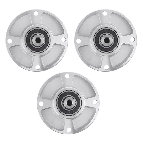 3x 纺锤体组件 适用于 Hustler - Raptor Flip-Up 48英寸甲板 适用于 Raptor Flip-Up 54英寸甲板 601804, 607418-2