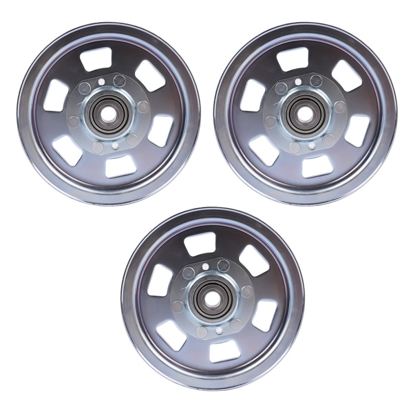 惰轮 3 Flat Idler Deck Pulleys for Bad Boy ZT Series 48" 50" 60" Deck MZ Series 48" 54" Deck Outlaw 54" 61" 72" Deck 033-8000-00 033-2000-00 033-7201-00-7