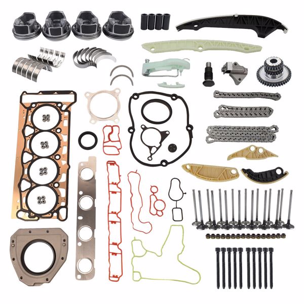 活塞套件 Engine Overhaul Rebuild Kit Replacement for Audi VW 1.8 TFSI Jetta A4 TT Passat Golf Φ23mm 06H109158H 06H107065CP -3