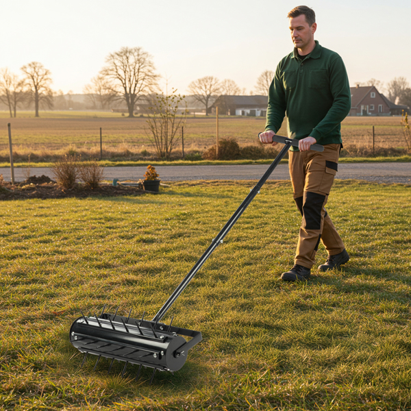 43*20*150CM 黑色 松土耙 T把焊接排钉松土器 配工具手套-3