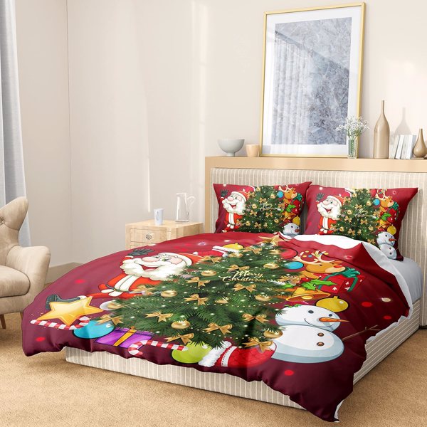 圣诞被套Christmas床品三件套 圣诞老人 200*200cm-2