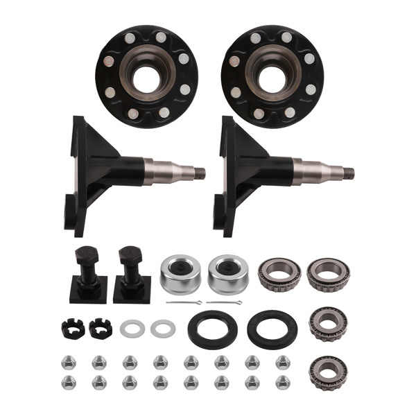 8x6.5 轮毂螺栓式车轮，适用于海运集装箱轮毂轴套钢制和铸铁套件-1