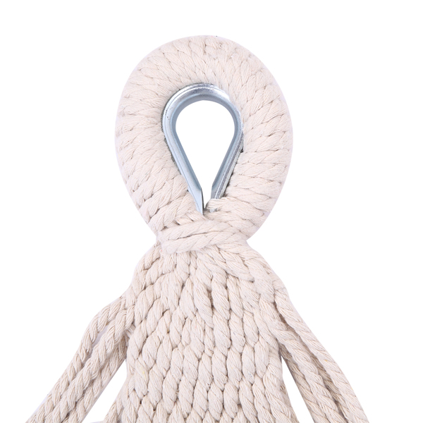 9ft 绿小条 黑底银花架子 2*1.5m涤棉吊床 铁吊床套装 330.00lbs-11