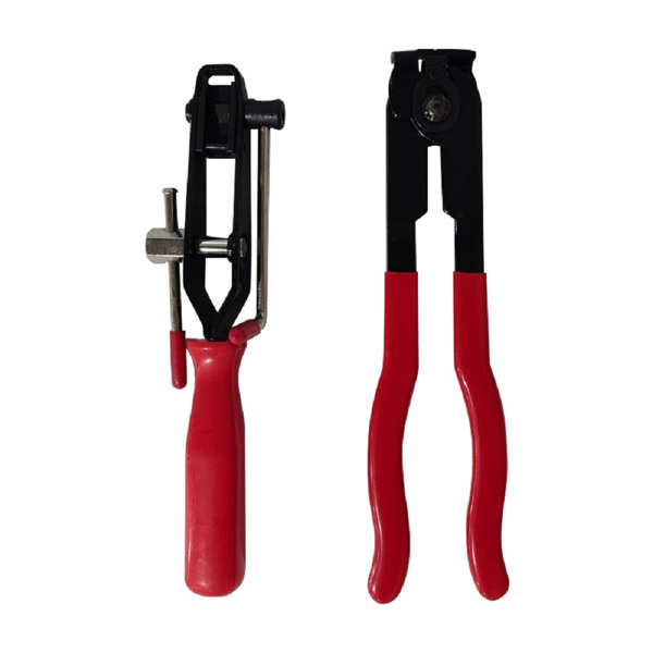 -防尘套管束钳汽车管路夹子钳切断型钳球笼钳卡箍钳汽保工具 两件套（红柄）-6