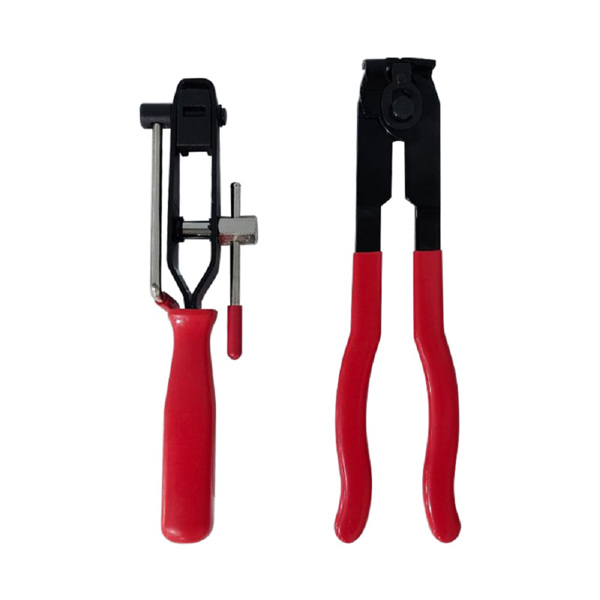 -防尘套管束钳汽车管路夹子钳切断型钳球笼钳卡箍钳汽保工具 两件套（红柄）-4