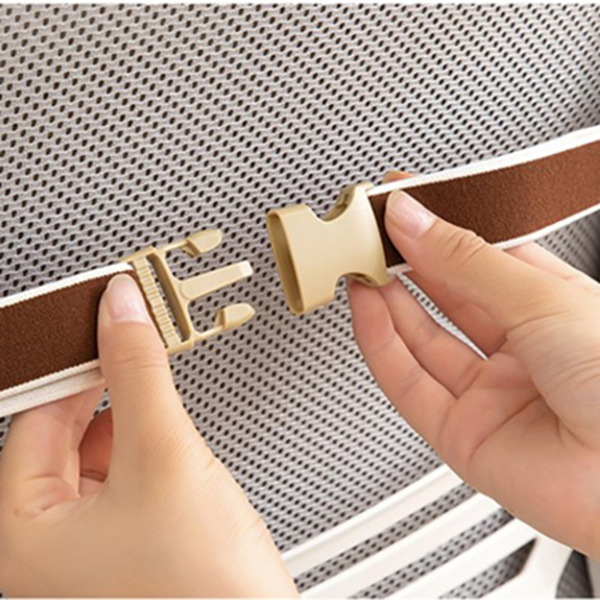 坐垫靠背一体座椅垫子办公室久坐护腰靠垫学生椅 米白 不带加热-3