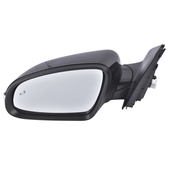 后视镜 Mirror Driver Side Fit for Hyundai Kona Iron Man Edition Night SEL Plus Sport Utility 2018-2021 Manual Folding Heated Black No Memory No Puddle Light No Auto-Dimming Power Adjust 87610-J9130