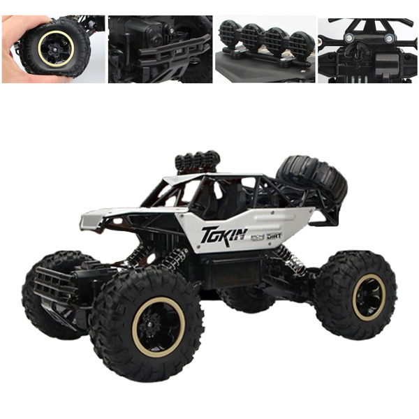 1/12 四驱遥控卡车越野车遥控履带式越野车玩具（银色）-8