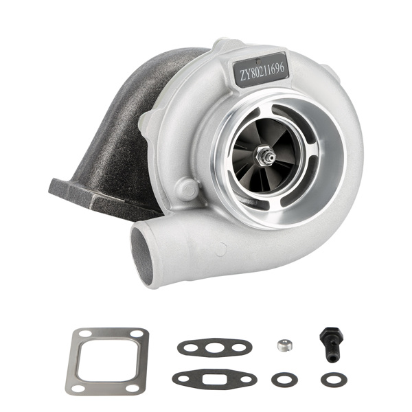 涡轮增压器 GT3037 T3 法兰 A/R .60 水冷+油冷 适用于所有四缸/六缸 2.5L-3.0L 发动机-2