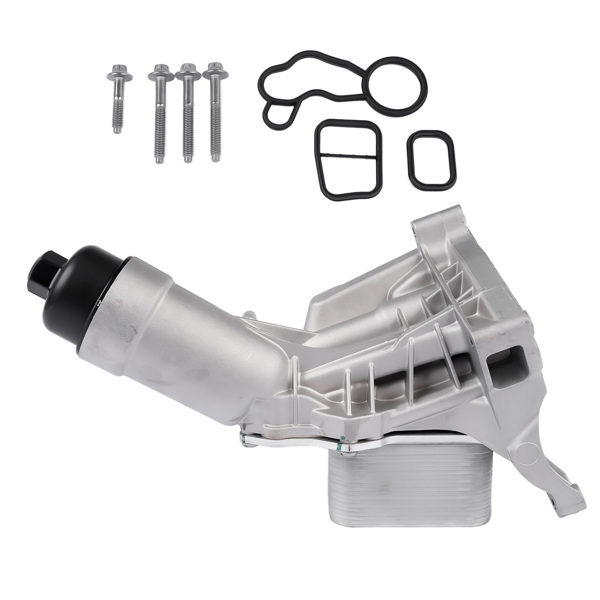 机油滤清器总成 Aluminum Engine Oil Cooler Filter Housing w/Gasket 11428596283 Replacement for BMW 230i 330i 330e 430i 530i 530e X3 X4 2.0L-2