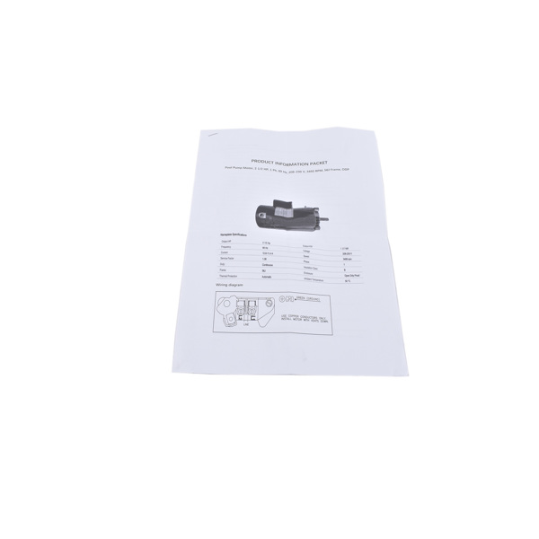 泳池水泵电机 2.5HP Pool Pump Motor UST1252 Single-Speed 56J Frame 3450 RPM Replacement for Hayward Super Pump w/GO-KIT-3-10