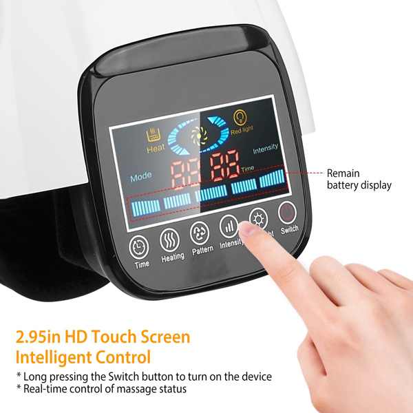 （物流随机发，自提可发加拿大）-膝盖按摩器 - 气囊多频振动及加热功能，高清屏幕控制，可充电USB接口，可调节绑带 - 缓解所有膝盖问题的疼痛 - 老年人/运动爱好者的理想礼物-4