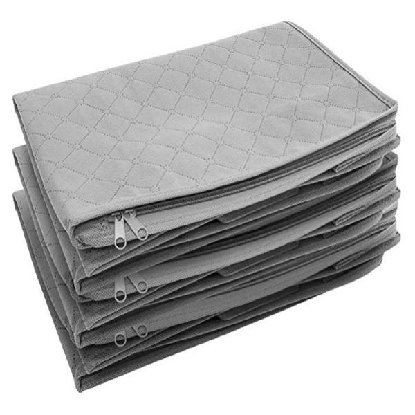 无纺布衣柜收纳袋棉被衣物整理箱密封防尘收纳袋 3pcs-2