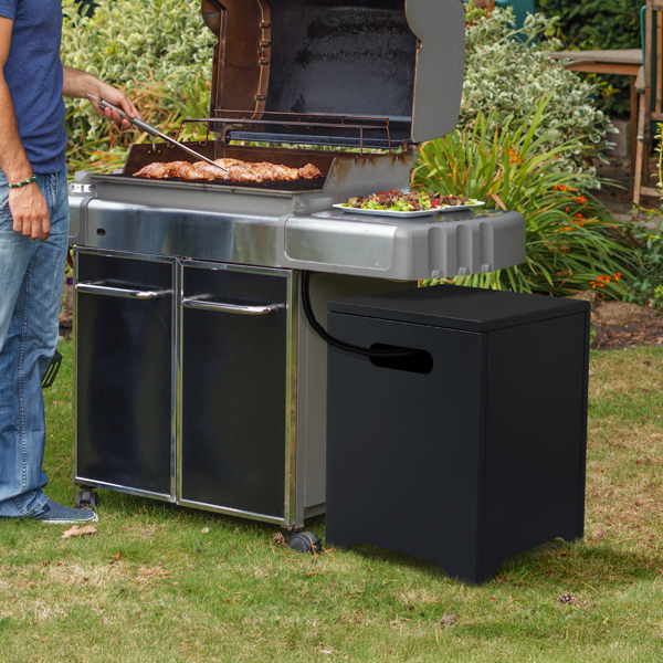 41*41*53.5cm  方形 黑色 燃气收纳 庭院铁边桌-14