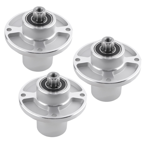 3x 纺锤体组件 适用于 Hustler - Raptor Flip-Up 48英寸甲板 适用于 Raptor Flip-Up 54英寸甲板 601804, 607418-1