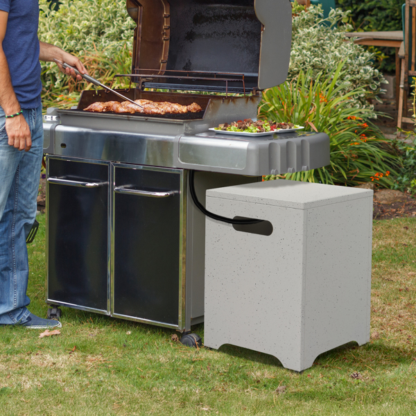 41*41*53.5cm  方形 仿大理石色 燃气收纳 庭院铁边桌-14