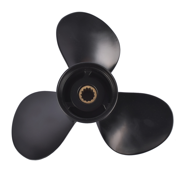螺旋桨 Black Boat Propeller 11.1" Diameter Fit for Tohatsu Nissan Outboard Engine 35hp 40hp 50hp 13 Spline-7