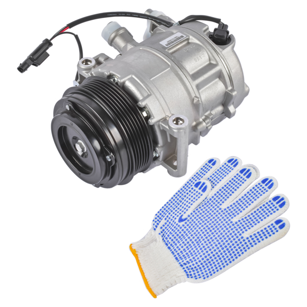 空调压缩机 A/C Compressor with Clutch 5-Groove Pulley Fits for Mercedes-Benz C43 AMG GLC43 AMG Sprinter 3500 2015-2022-3