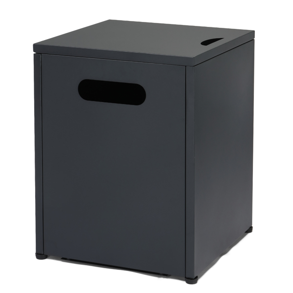 41*41*50.5cm 方形 黑色 翻盖 燃气收纳 庭院铁边桌-2