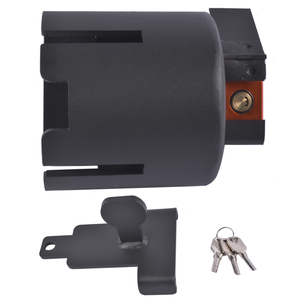 拖车锁 Heavy Duty Trailer Hitch Lock Fits 2" and 2-5/16" Couplers Anti-Theft Coupling Lock for RV Truck w/Key-3