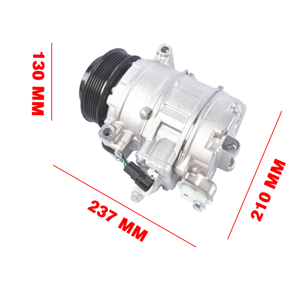 空调压缩机 A/C Compressor W/ 6-Groove Pulley Replacement for Ford Edge 2012-2015, Explorer 2012-2013 L4 2.0L CT4Z19703B-13
