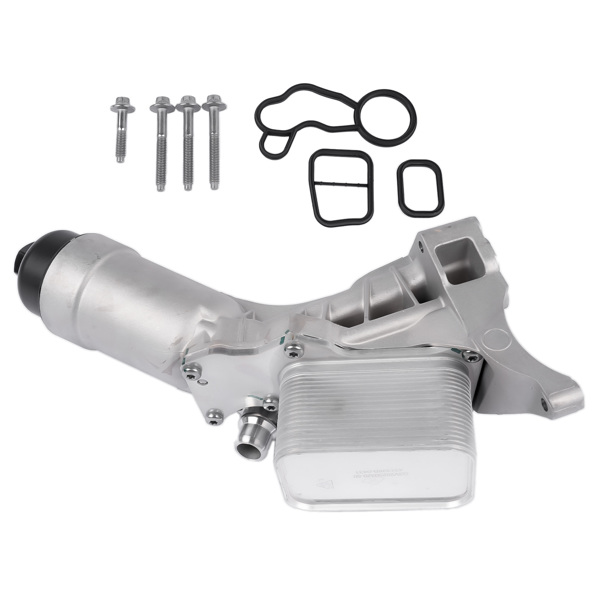 机油滤清器总成 Aluminum Engine Oil Cooler Filter Housing w/Gasket 11428596283 Replacement for BMW 230i 330i 330e 430i 530i 530e X3 X4 2.0L-6