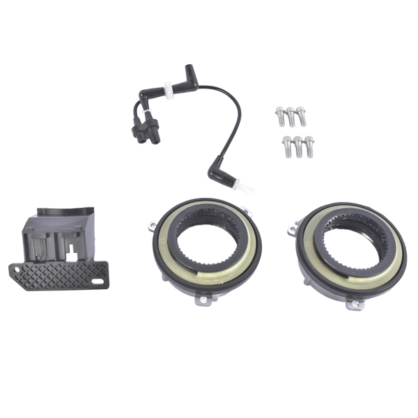 前轮离合器 2pcs Auto Hub Lock Actuators Vacuum Solenoid Purge Valve Set Fit for Ford F-150 Expedition Lincoln Navigator 4x4-3