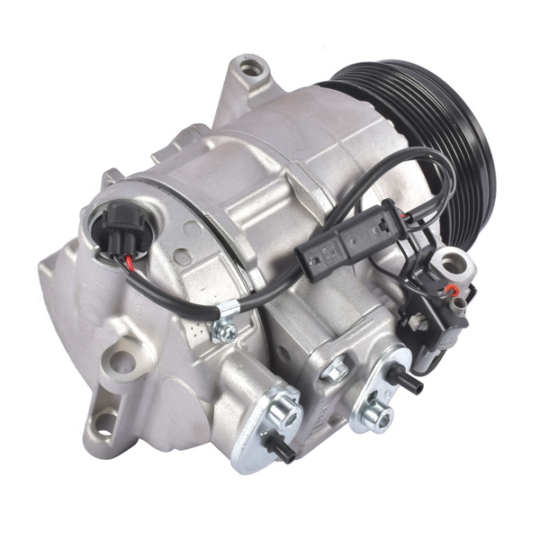 汽车空调压缩机 A/C Compressor 12V 6 Grooves PAG46 110mm Fit for Mercedes-Benz W212 C207 A207 E350 W166 ML350 2013-2014 GLK350 X204 2013 V6 3.5L 197368 198368 A0008302200-7
