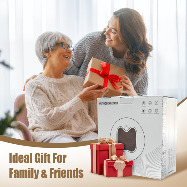 （物流随机发，自提可发加拿大）-无线腰部按摩器，配备 4 个 3D 揉捏按摩节点和加热功能 - 3 种强度调节，2000mAh 电池 - 缓解颈部、背部、大腿等部位的肌肉酸痛及更多不适-7