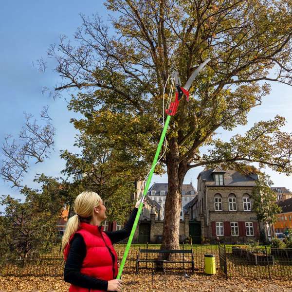 （物流随机发，自提可发加拿大）-二合一手动杆锯-SK5钢剪枝机，双钩锯片，牛津收纳袋+修剪树木的护目镜/手套-5
