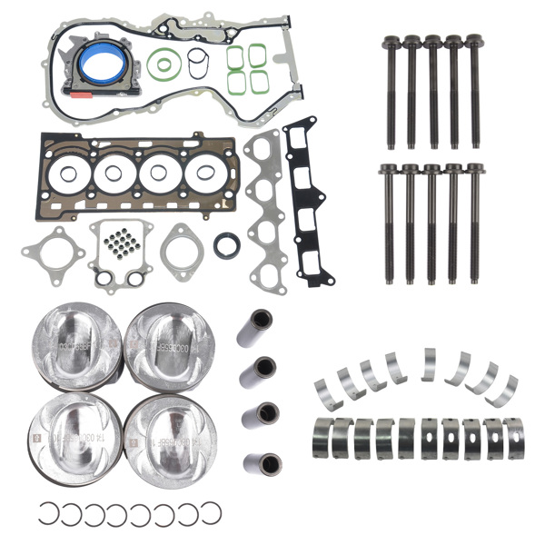 发动机大修包 Engine Pistons Head Gaskets Bearing Kit Replacement for Audi Volkswagen Jetta 1.4 TSI EA111 03C107065CK 03C198151B-3
