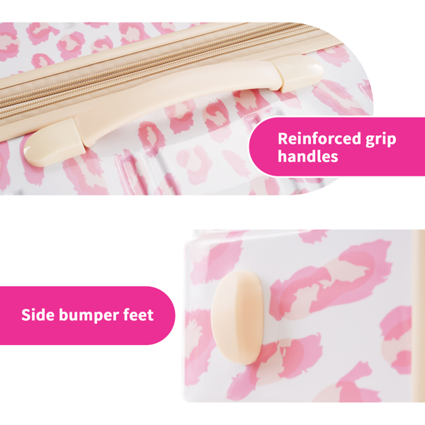 硬壳行李箱套装 3 件万向轮手提箱，带 TSA 锁轻量级 - 20“+24”+28“ 行李箱不支持Self-Pick Up-11