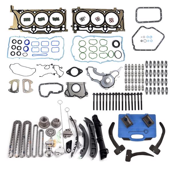 正时套装 Rocker Arms Lifters Timing Chain Tool Kit Replacement for Dodge Jeep Ram 3.6L V6 Pentastar Chrysler 2011-2015 5184355AF 5047891AA-5