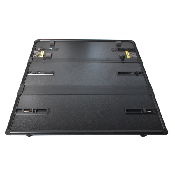 尾箱盖 4.6FT Hard Tri-Fold Tonneau Cover with Light Replacement for 2022-2025 Ford Maverick Truck Bed Waterproof-2